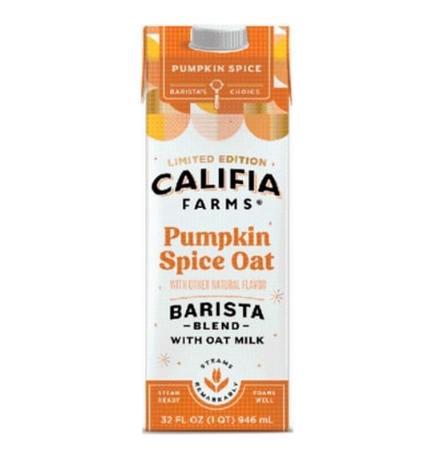 Califia Farms Pumpkin Spice Oat Barista Blend