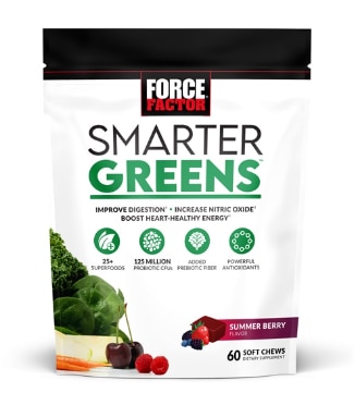 Force Factor Smarter Greens Soft Chews Summer Berry