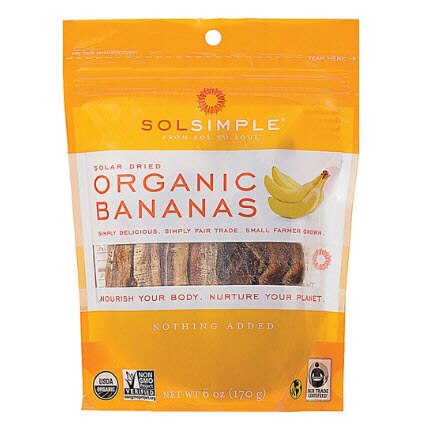 Sol Simple Organic Solar-Dried Fruit Bananas