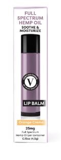 Veritas Farms Full Spectrum Hemp Oil Lip Balm Orange Creme