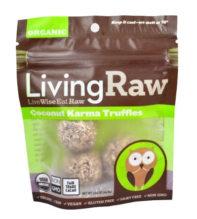 Living Raw Organic Truffles Gluten Free Coconut Karma