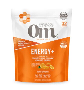 OM Energy Plus Citrus Orange Mushroom Superfood Powder