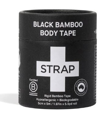 Patch Strap Bamboo Body Tape Black