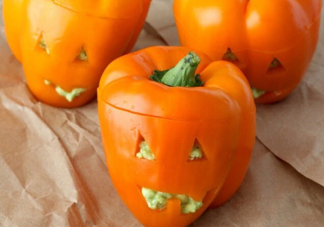 Pepper Jack-o-Lanterns