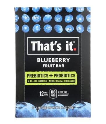 That's It Prebiotic & Probiotic Fruit Bars Blueberry