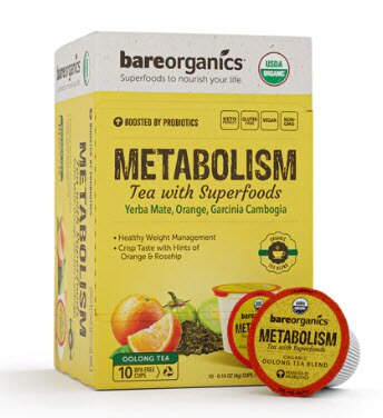 BareOrganics Slim Care Superfood Tea