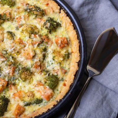 Leftover Turkey & Veggie Quiche (Gluten-Free)