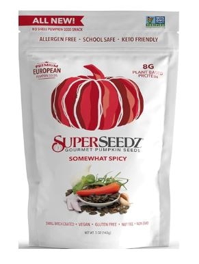 SuperSeedz Gourmet Pumpkin Seeds Somewhat Spicy
