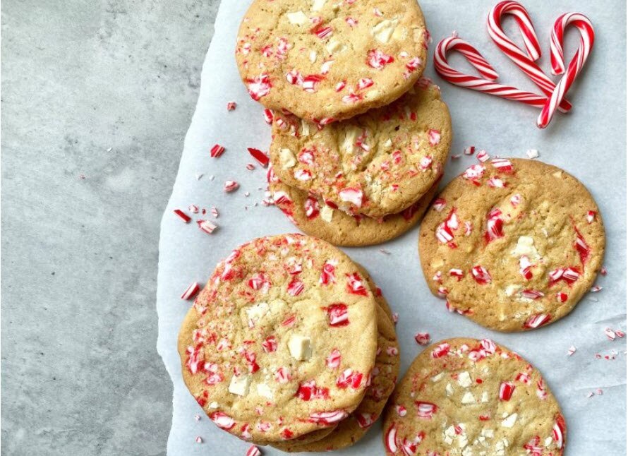White Chocolate Peppermint Cookies