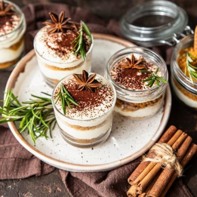 Gingerbread Cheesecake Parfaits