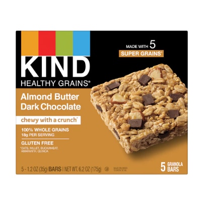 KIND Healthy Grains Granola Bars Gluten Free Almond Butter Dark Chocolate