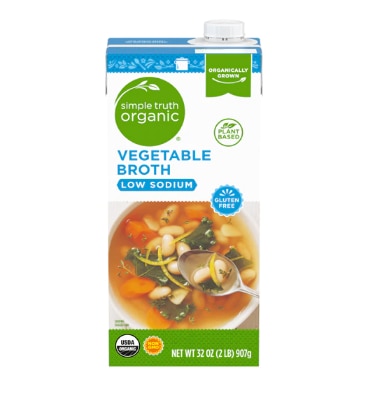 Simple Truth Organic Gluten Free Vegetable Broth Low Sodium