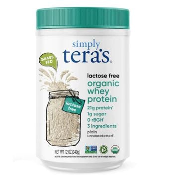 Simply Tera's Organic Whey Protein Lactose Free Plain Unsweetened