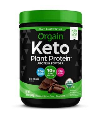 Orgain Organic Keto Plant Protein Power Chocolate