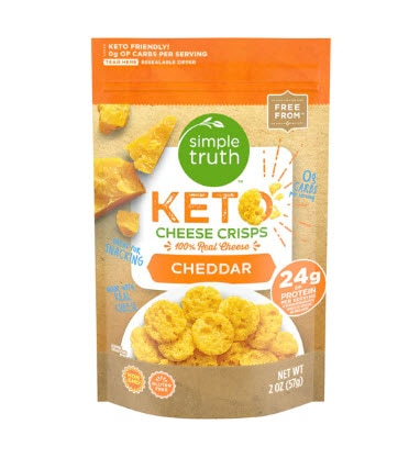 Simple Truth Keto Cheese Crisps Cheddar