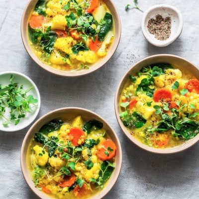 Vegetable Stew with Yellow Split Peas