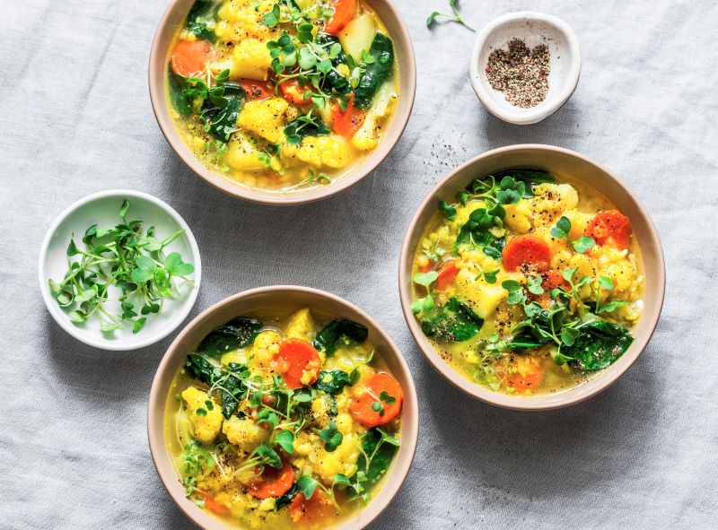 Vegetable Stew with Yellow Split Peas