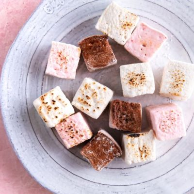 Homemade Marshmallows on Plate
