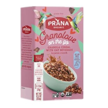 Prana Organic Granolove On-the-Go Granola Cereal Brownie Crunch