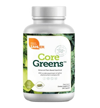 Zahler Core Greens Plant-Based Superfoods Capsules