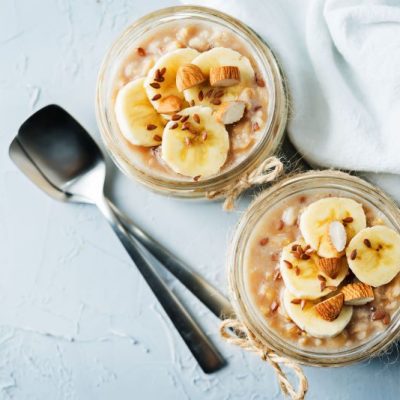 Overnight Oats with Banana & Flax