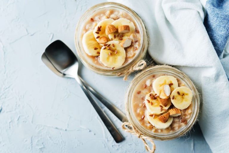 Overnight Oats with Banana & Flax Vitacost Blog