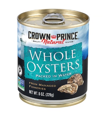 Crown Prince Whole Oysters Packed in Water