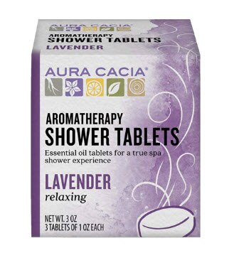 Aura Cacia Aromatherapy Shower Tablets Relaxing Lavender