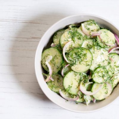 Dairy-Free Cucumber Yogurt Salad