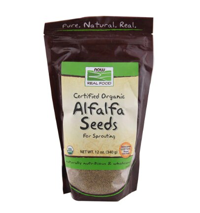 NOW Foods Certified Organic Alfalfa Seeds