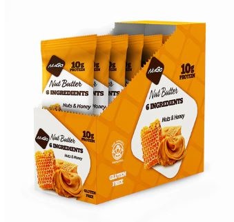 NuGo Nutrition Nut Butter Bars Nuts & Honey