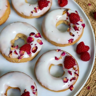 Baked Donuts Recipe: Gluten-Free Raspberry with Almond Icing