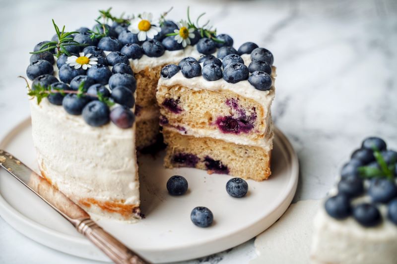 Vegan Blueberry Lemon Cake