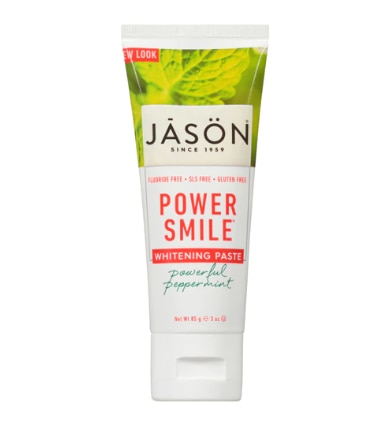 Jason Powersmile Whitening Toothpaste Fluoride-Free Powerful Peppermint