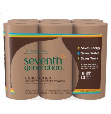 Seventh Generation Unbleached Chlorine Free Paper Towels