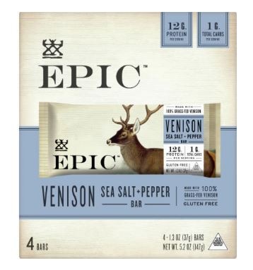 Epic Venison Sea Salt & Pepper Bar