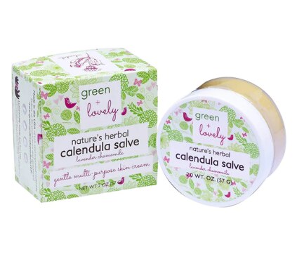 Green + Lovely Nature's Herbal Calendula Salve Eczema Cream