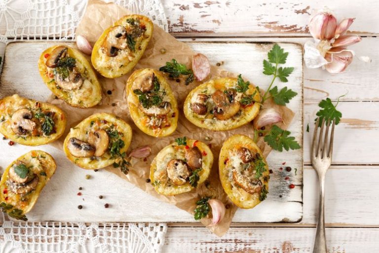 Savory Mushroom Stuffed Potatoes