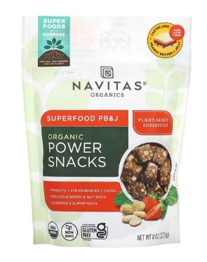 Navitas Organics Power Snacks Peanut Butter & Jelly