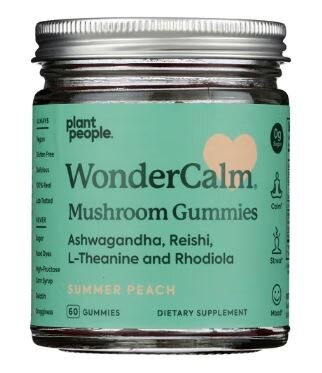 Plant People WonderCalm Mushroom Gummies Summer Peach