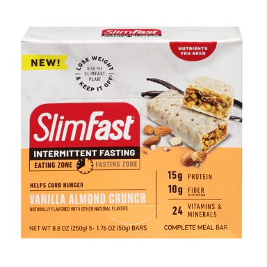 SlimFast Intermittent Fasting Vanilla Almond Crunch Bars