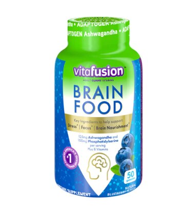 Vitafusion Brain Food Adult Gummy Natural Blueberry
