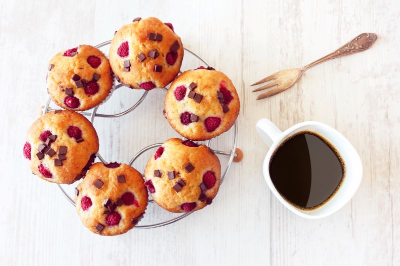 Chocolate Chunk Raspberry Muffins