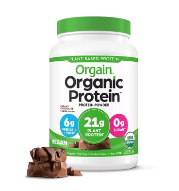 Orgain Organic Protein Plant Based Powder Creamy Chocolate Fudge