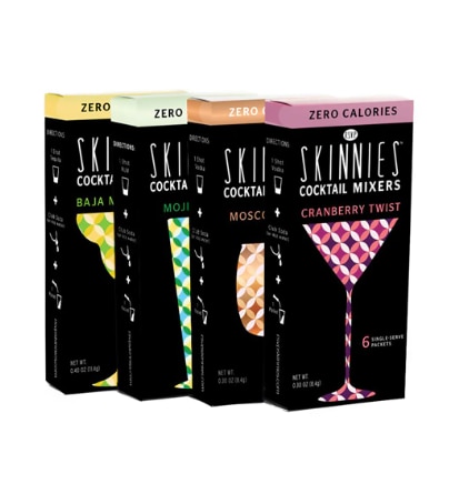 RSVP Skinnies 0 Sugar Cocktail Mixers Variety Pack Variety