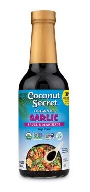 Coconut Secret Soy Free Organic Sauce & Marinade Garlic