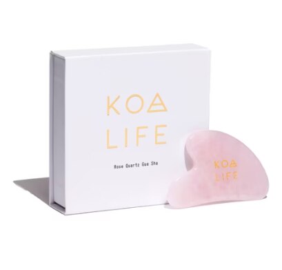 Koa Life Rose Quartz Gua Sha Massage Tool