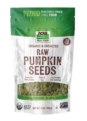 NOW Foods Organic & Unsalted Raw Pumpkin Seeds