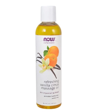 NOW Solutions Refreshing Vanilla Citrus Massage Oil