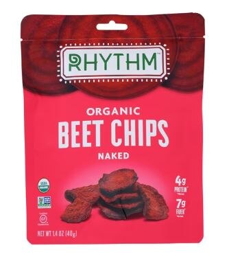 Rhythm Superfoods Organic Beet Chips Naked